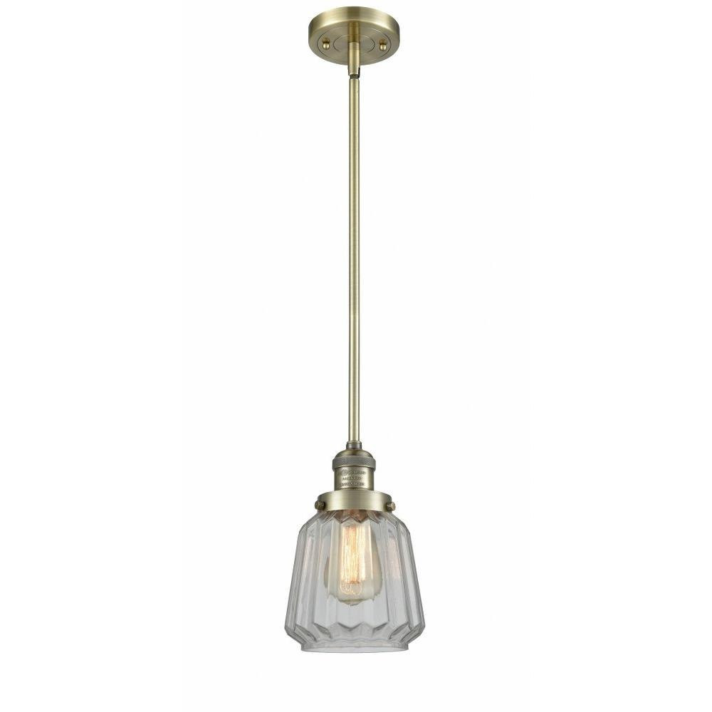 Chatham 1 Light Small Stem Hung Pendant 8 Inch Tall by Innovations - 201S-G14