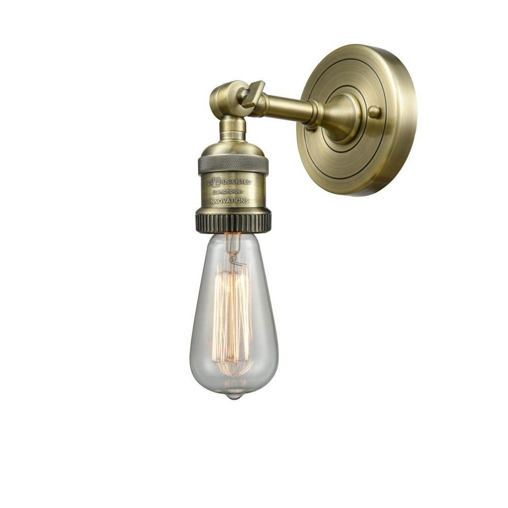 Bare Bulb 1 Light Wall Sconce 6.38 Inch Tall by Innovations - 203
