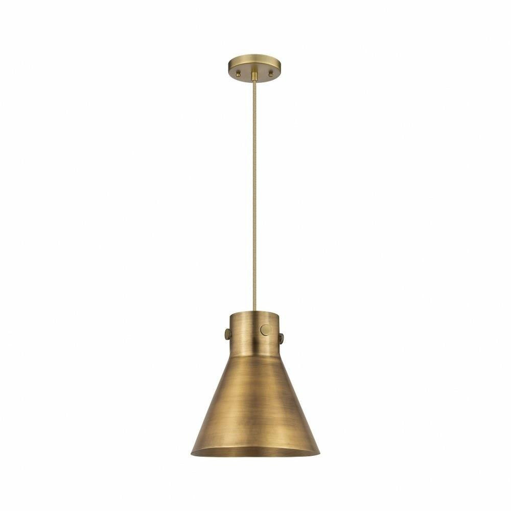 Newton Cone 1 Light Metal Shade Small Pendant 10 Inch Wide by Innovations - 410-1PM-M411-10