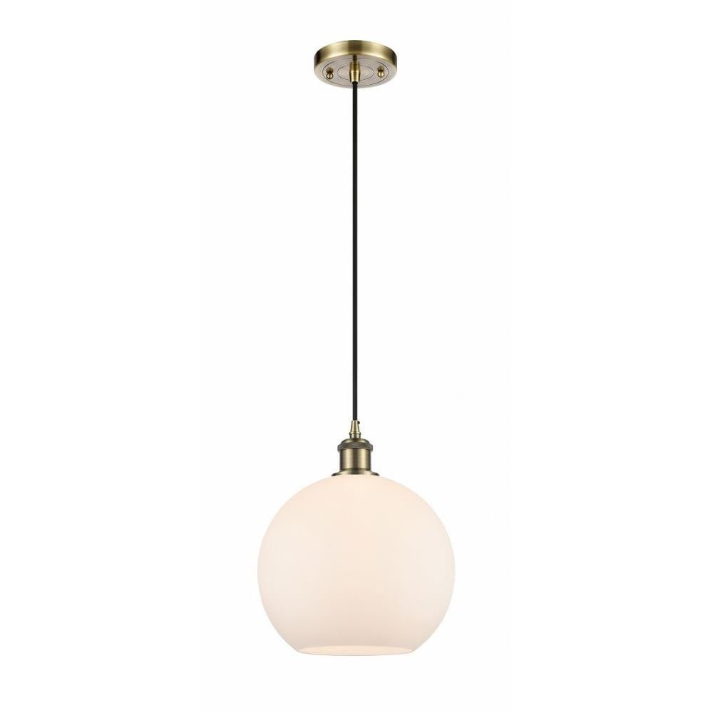Athens 1 Light Small Pendant 13 Inch Tall by Innovations - 516-1P-G12-10