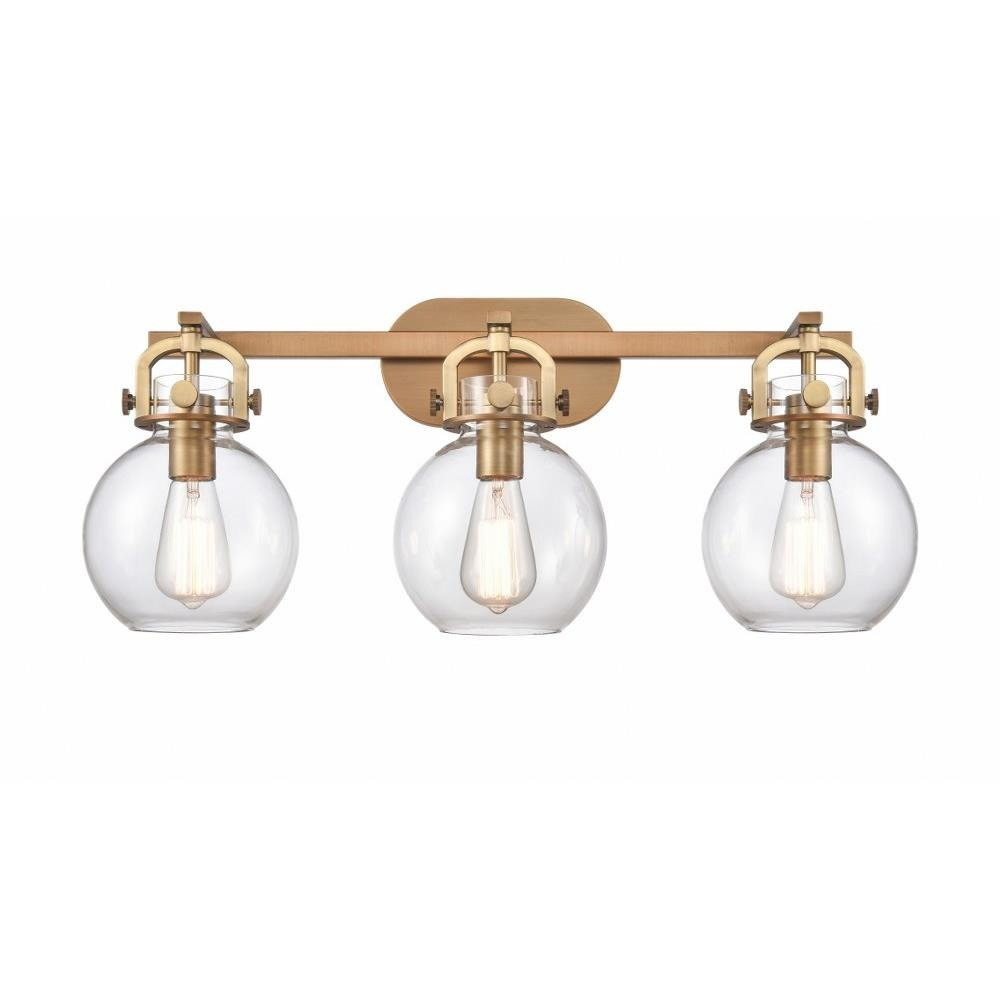 Newton Sphere 3 Light Industrial Vanity Light by Innovations - 410-3W-G410-7