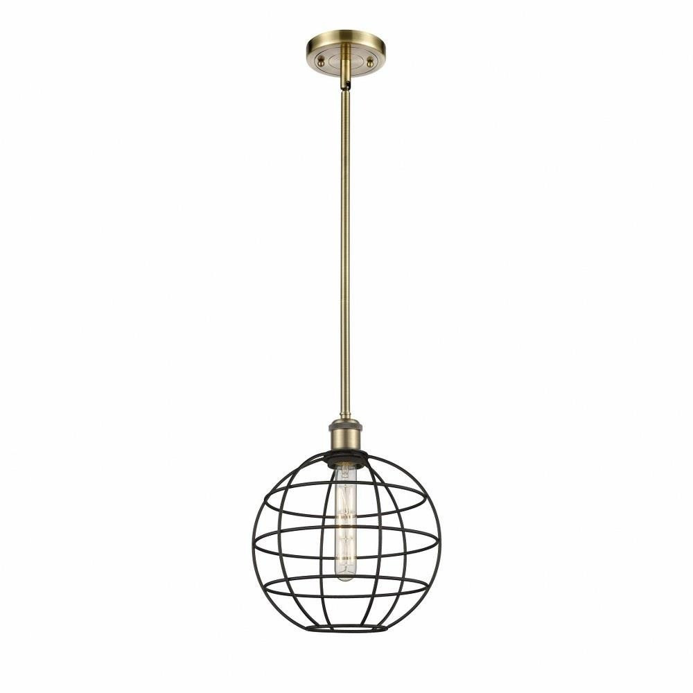Lake Placid 1 Light Small Stem Hung Pendant 10 Inch Wide by Innovations - 516-1S-LP-10