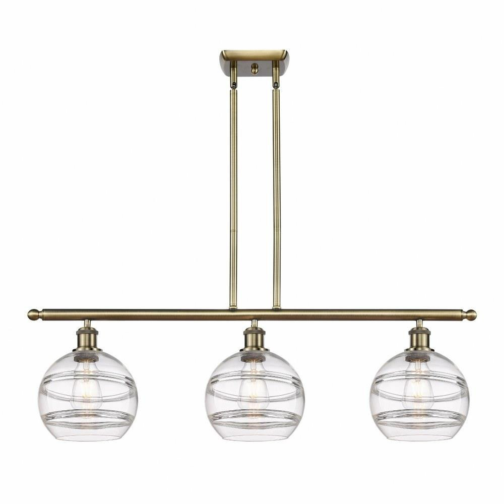 Rochester 3 Light Oversized Island Pendant 10.38 Inch Tall by Innovations - 516-3I-G556-8
