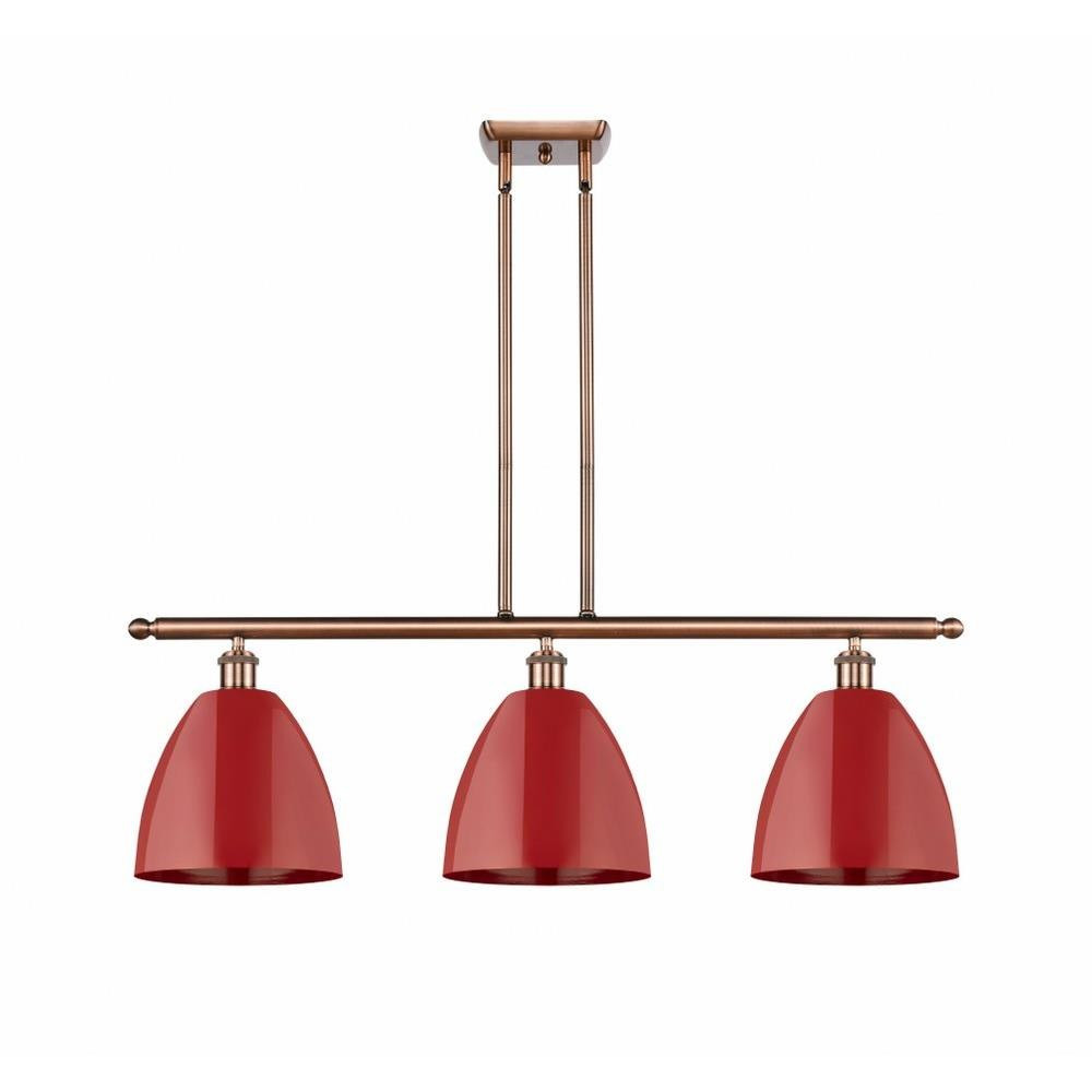 Plymouth Dome 3 Light Oversized Island Pendant 12 Inch Tall by Innovations - 516-3I-PLYM-9