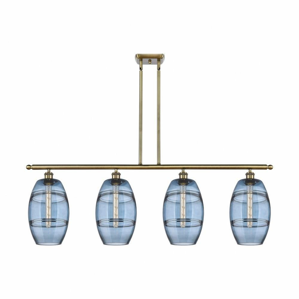 Vaz 4 Light Stem Hung Island Pendant 10.38 Inch Tall by Innovations - 516-4I-G557-8