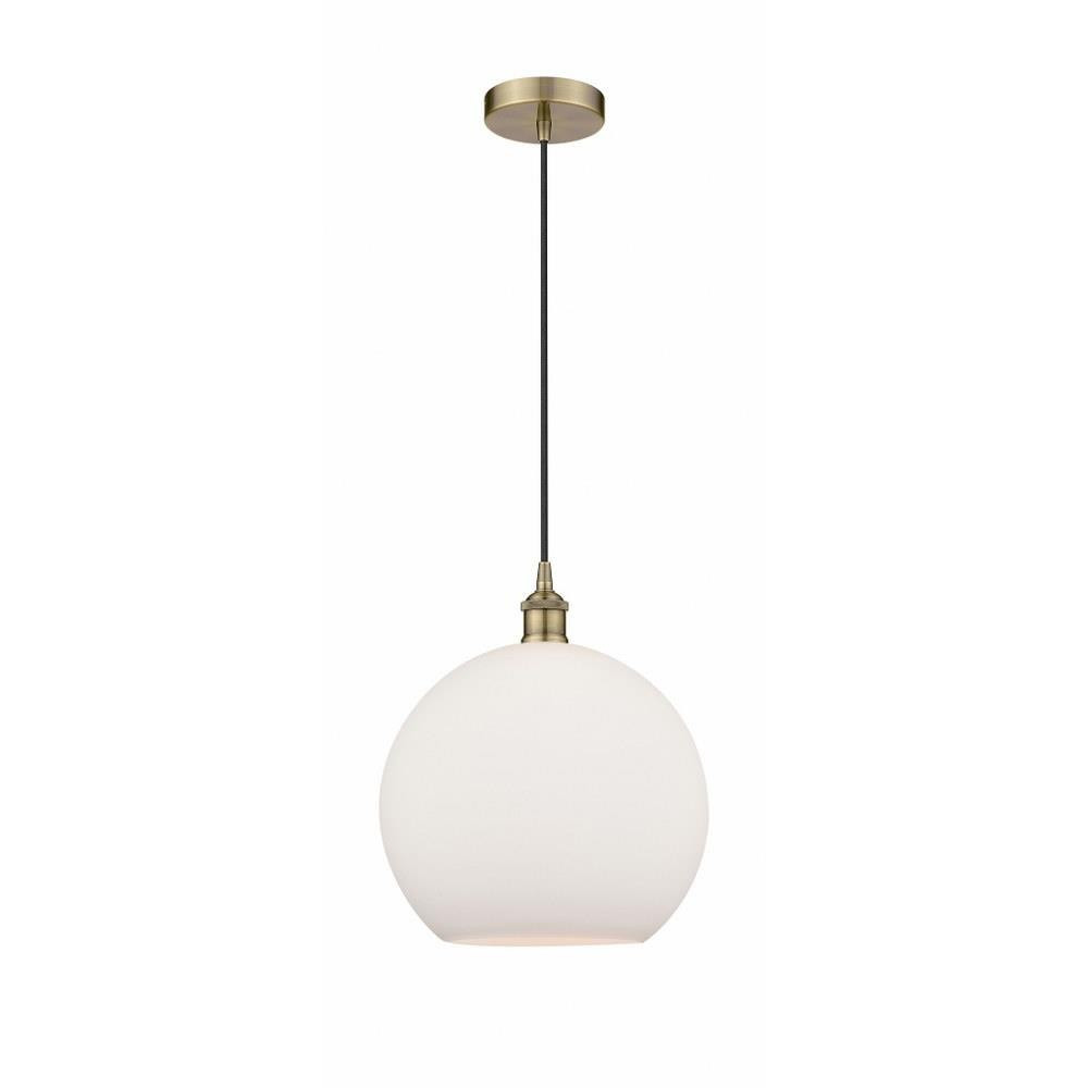 Athens 1 Light Industrial Medium Pendant by Innovations - 616-1P-G12-12