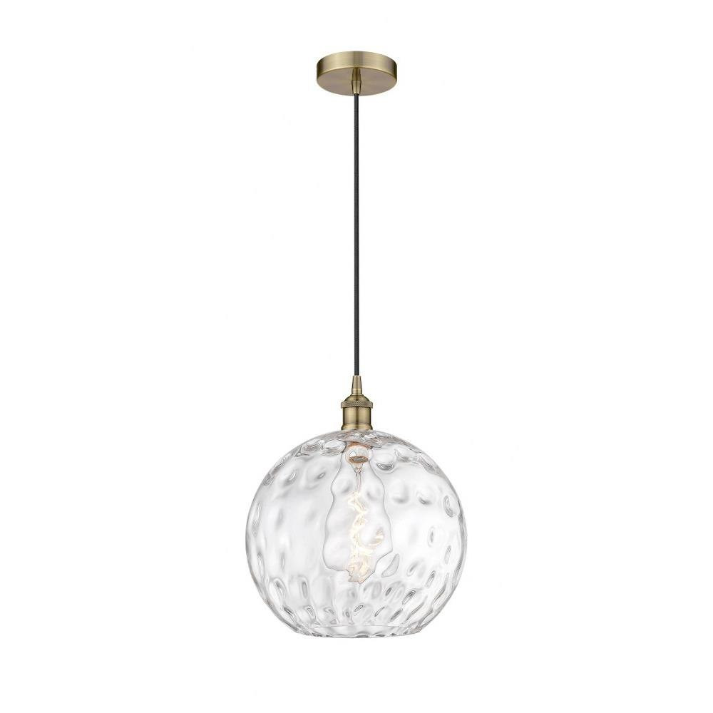 Athens Water Glass 1 Light Medium Pendant 14.75 Inch Tall by Innovations - 616-1P-G1215-12