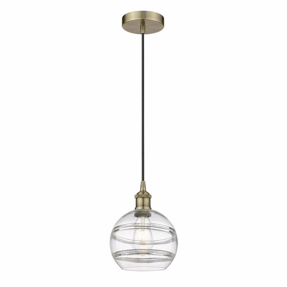 Rochester 1 Light Small Cord Hung Pendant 8 Inch Wide by Innovations - 616-1P-G556-8
