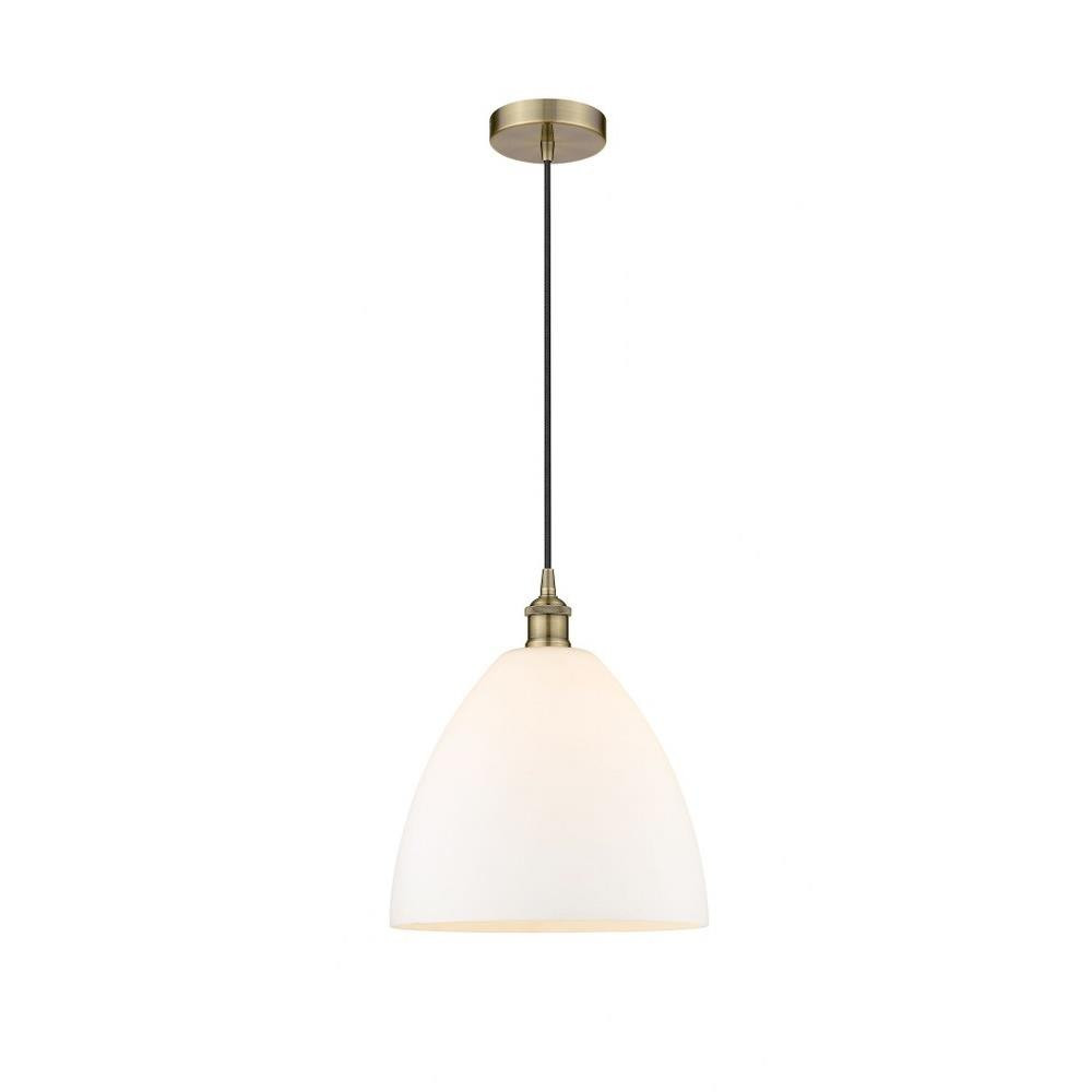 Edison Dome 1 Light Medium Cord Hung Pendant 13.75 Inch Tall by Innovations - 616-1P-GBD-12