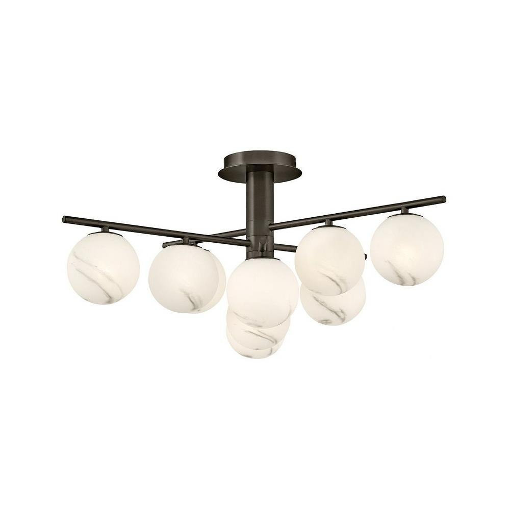 Selene 63W 9 LED Large Semi Flush Mount 30 Inch Wide by Fredrick Ramond  - FR41903