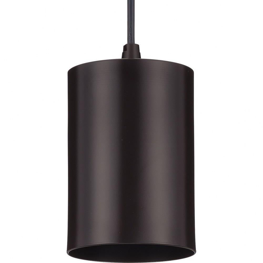Cylinder 1 Light Outdoor Mini Pendant 9.5 Inch Tall by Progress - P500355