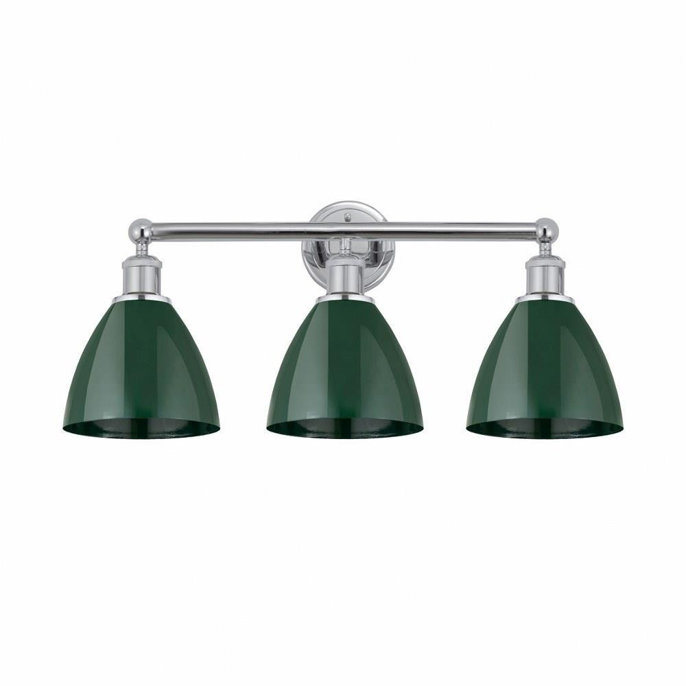 Plymoth Dome 3 Light Vanity Light by Innovations - 616-3W-MBD-75