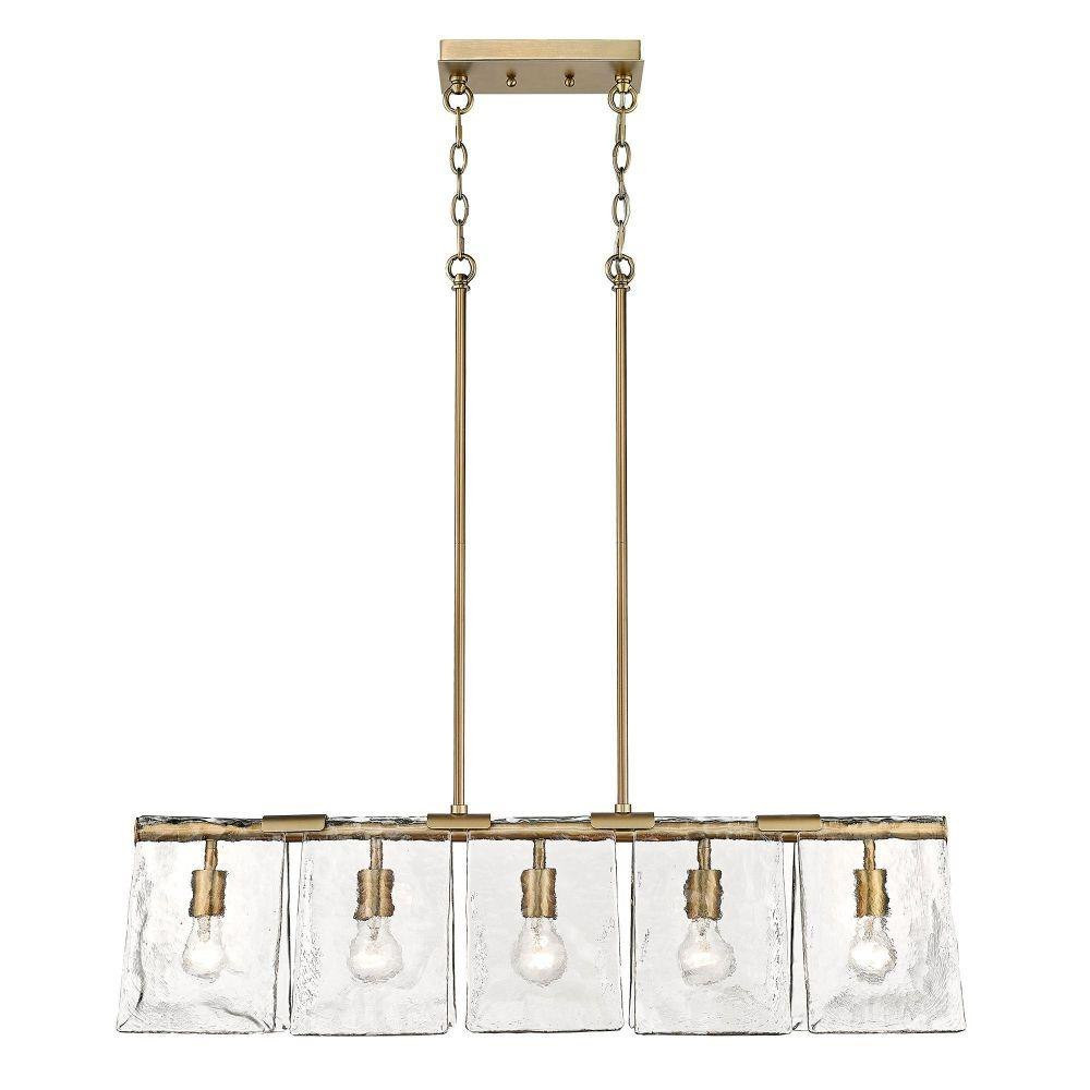 Serenity 5 Light Oversized Linear Pendant by Golden - 6072-LP