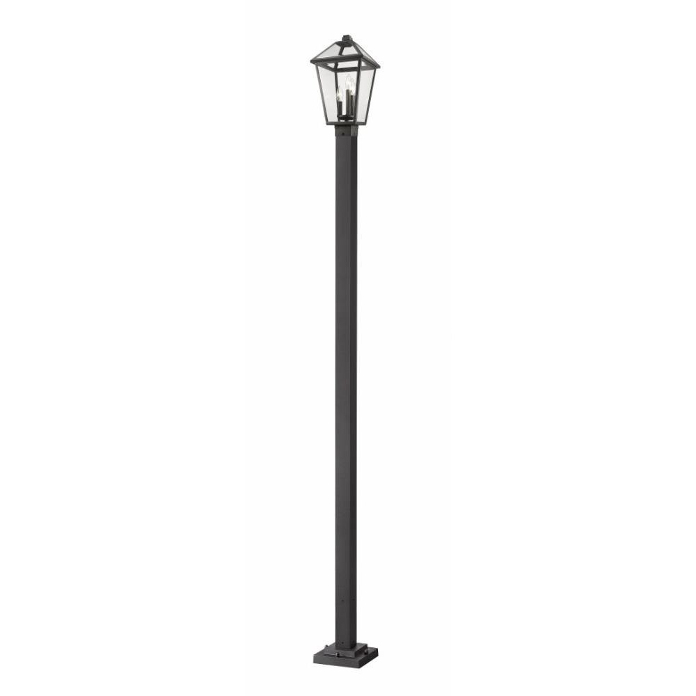Talbot 3 Light Small Outdoor Post Mount 113.5 Inch Tall by Z-Lite - 579PHBS-536P