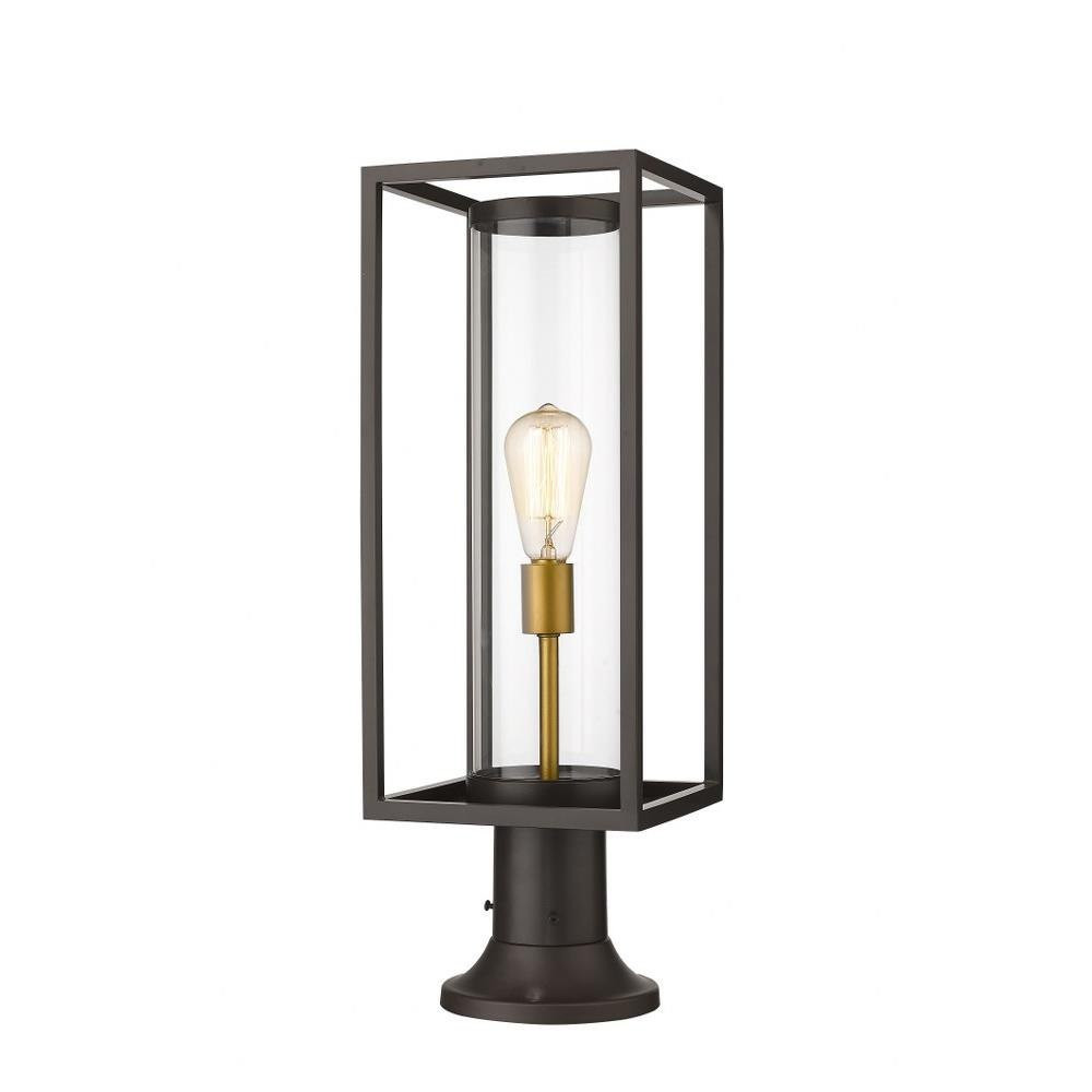 Dunbroch 1 Light Industrial Outdoor Pier Mount 23.75 Inch Tall by Z-Lite - 584PHMR6