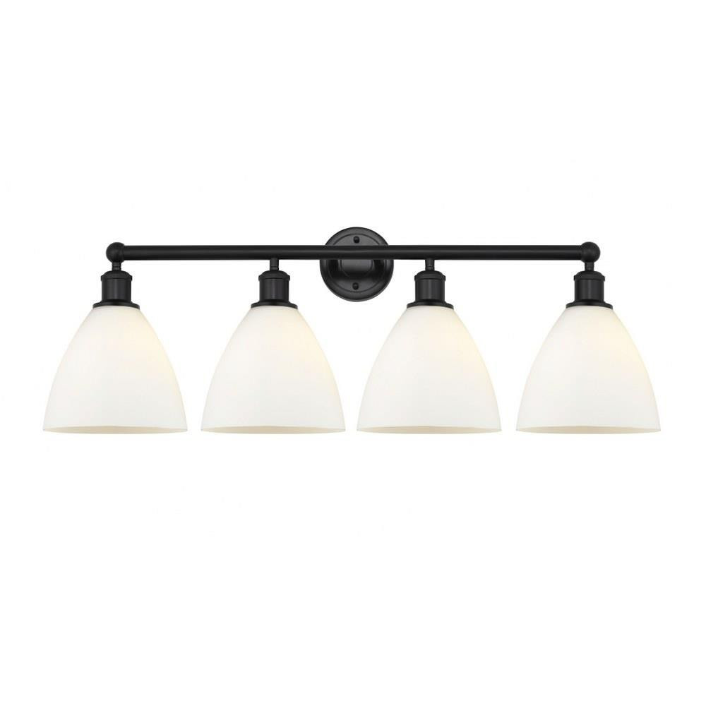 Bristol Glass 4 Light Vanity Light 34.5 Inch Wide by Innovations - 616-4W-GBD-75