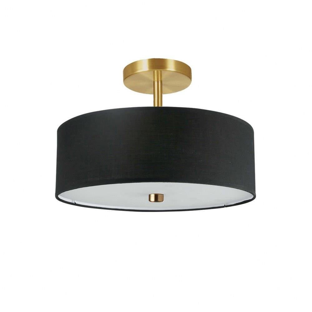 Everly 3 Light 14.25 Inch Wide Semi Flush Mount by Dainolite - 571-143SF