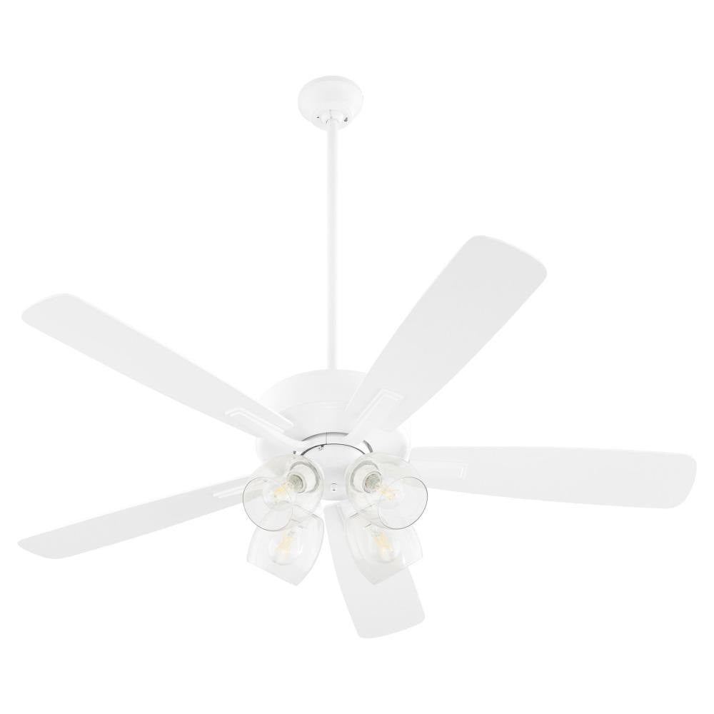 Ovation 5 Blade Ceiling Fan with 4 Light Kit 52 Inch Wide by Quorum - 4525-04