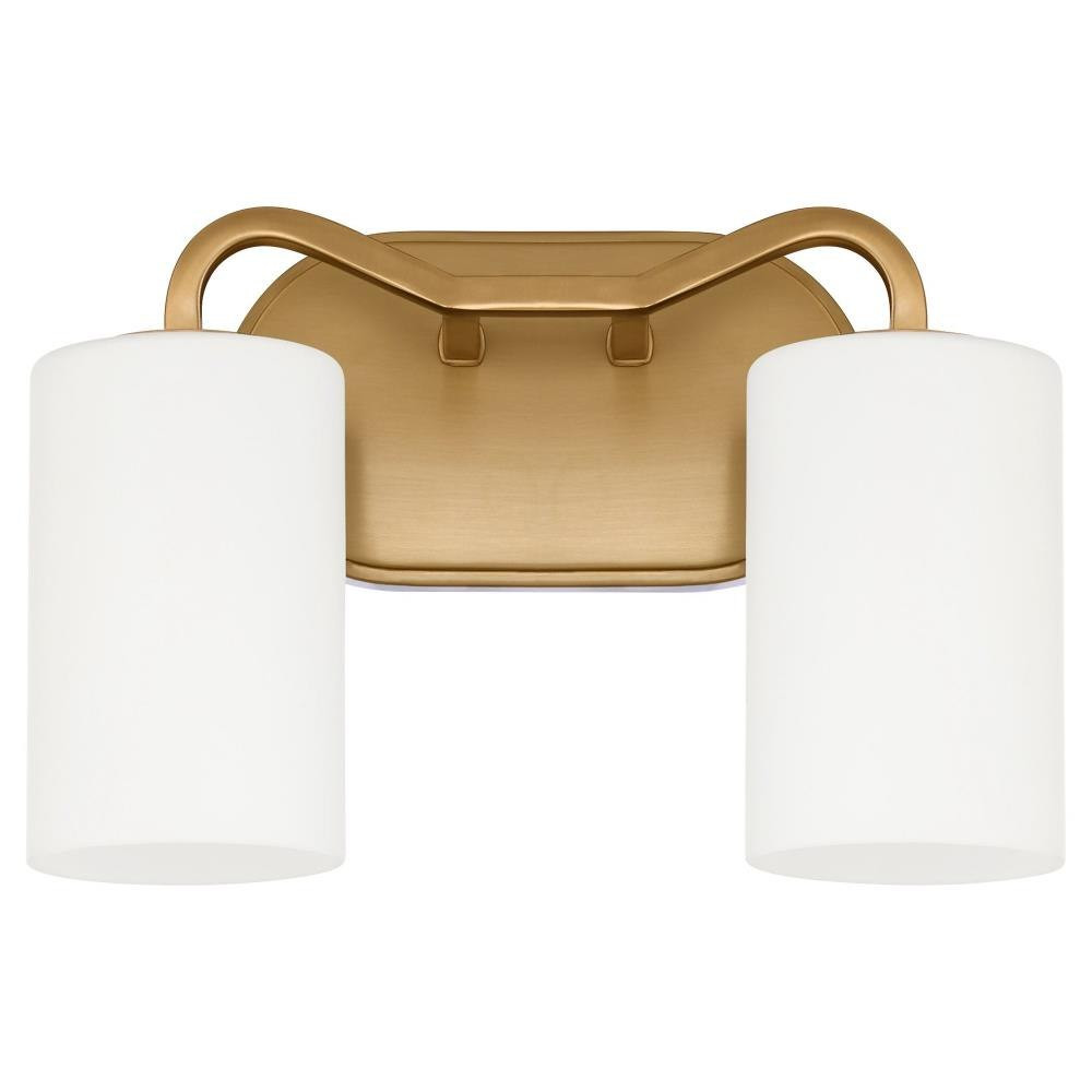 Rutherford 2 Light Bath Vanity 9 Inch Tall and 13.25 Inch Wide by Quorum - 5307-2