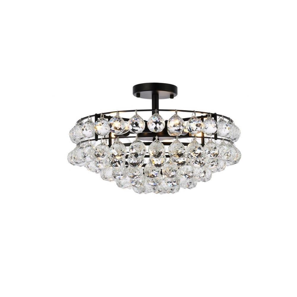 Savannah 5 Light 18 Inch Wide Flush Mount by Elegant - 1107F18