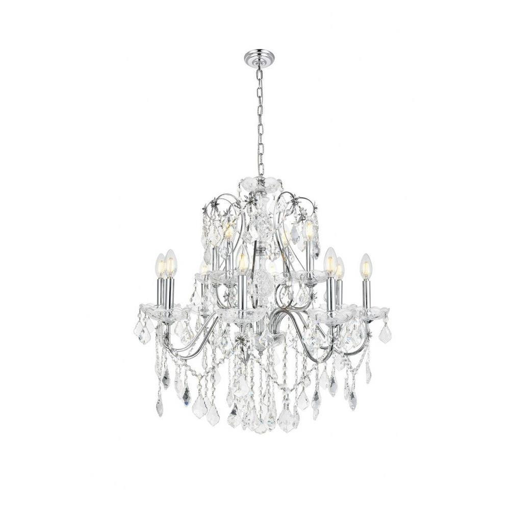St. Francis 12 Light Large Chandelier by Elegant V2015D28