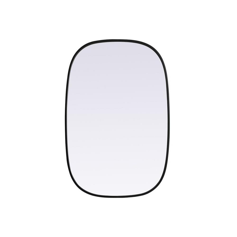 Brynn Metal Frame Oval Mirror 36 Inch Tall X 24 Inch Wide by Elegant Decor - MR2B2436