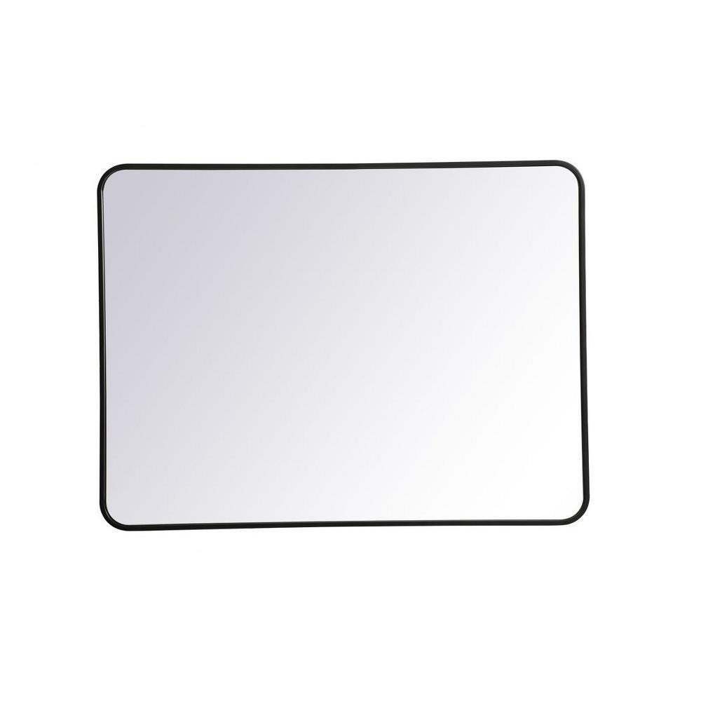 Evermore Soft Corner Rectangular Mirror 40X30 Inch Wide by Elegant Decor - MR803040