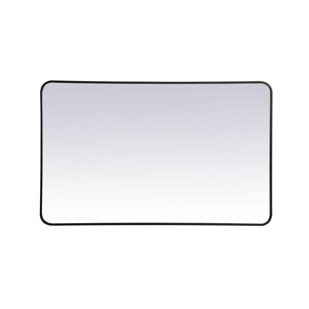 Evermore Soft Corner Rectangular Mirror 48X30 Inch Wide by Elegant Decor - MR803048