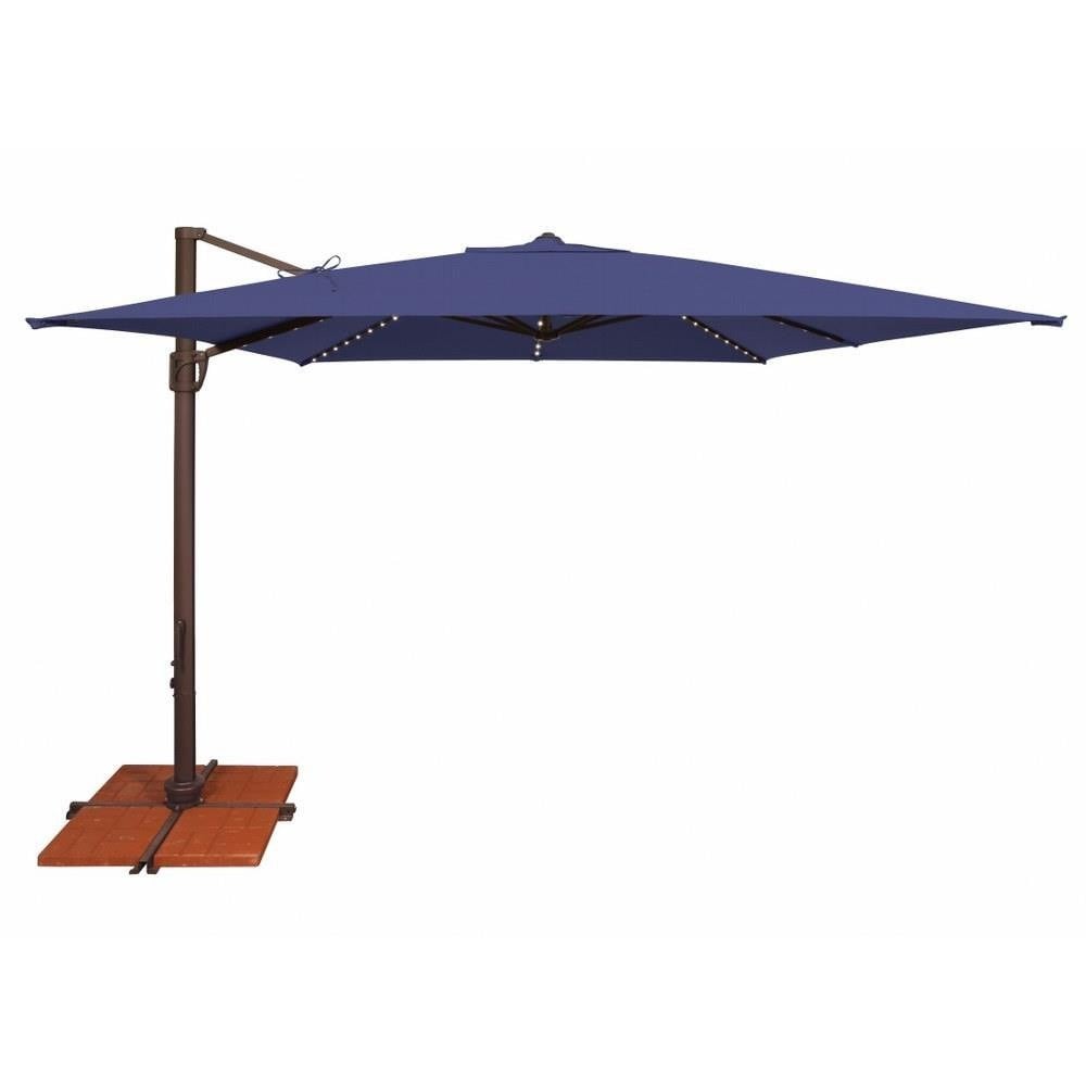 Bali Pro 10 Foot Crank Lift Square Cantilever Umbrella by Simply Shade - SSAD45SL
