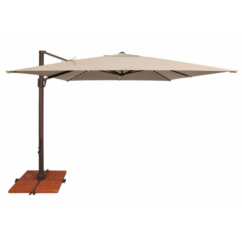 Bali Pro 10 Foot Crank Lift Square Cantilever Umbrella by Simply Shade - SSAD45SL