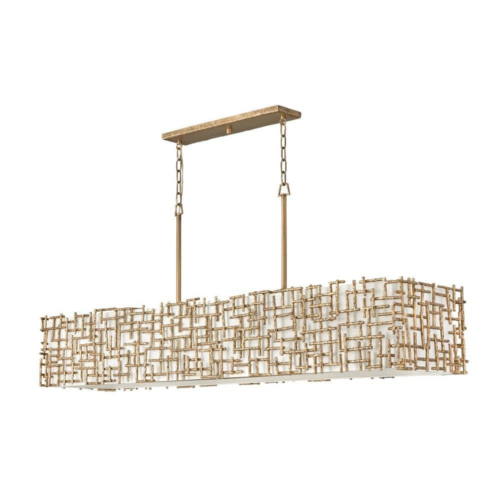 Farrah 10 Light Oversized Linear Chandelier by Fredrick Ramond - FR33109