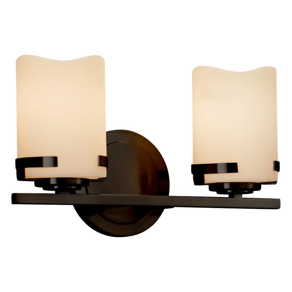Candlearia Atlas 2 Light Vanity Light by Justice Design - CNDL-8452-14-CREM