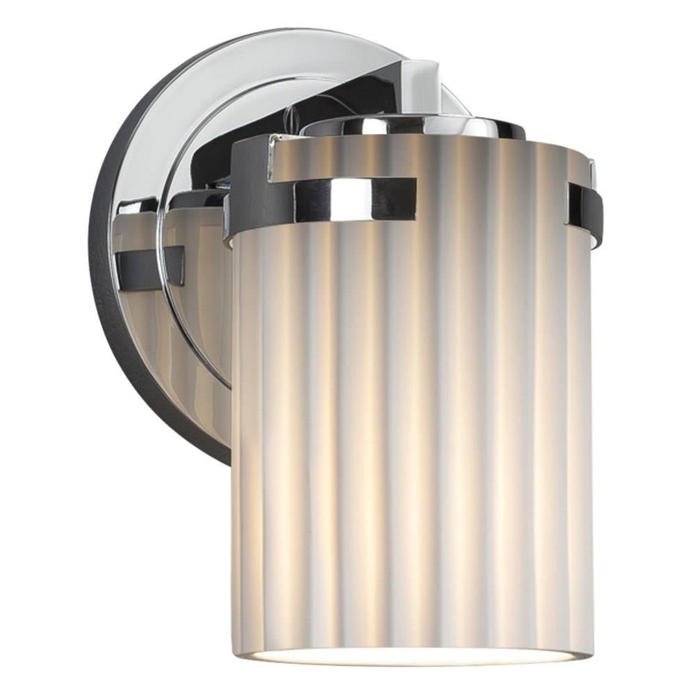 Limoges Atlas 1 Light Plet Wall Sconce by Justice Design - POR-8451-10-PLET