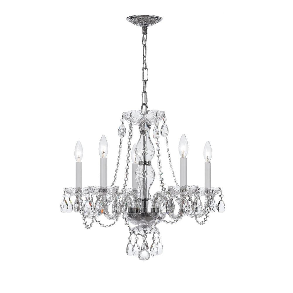 Traditional Crystal 5 Light Medium Chandelier by Crystorama 5085