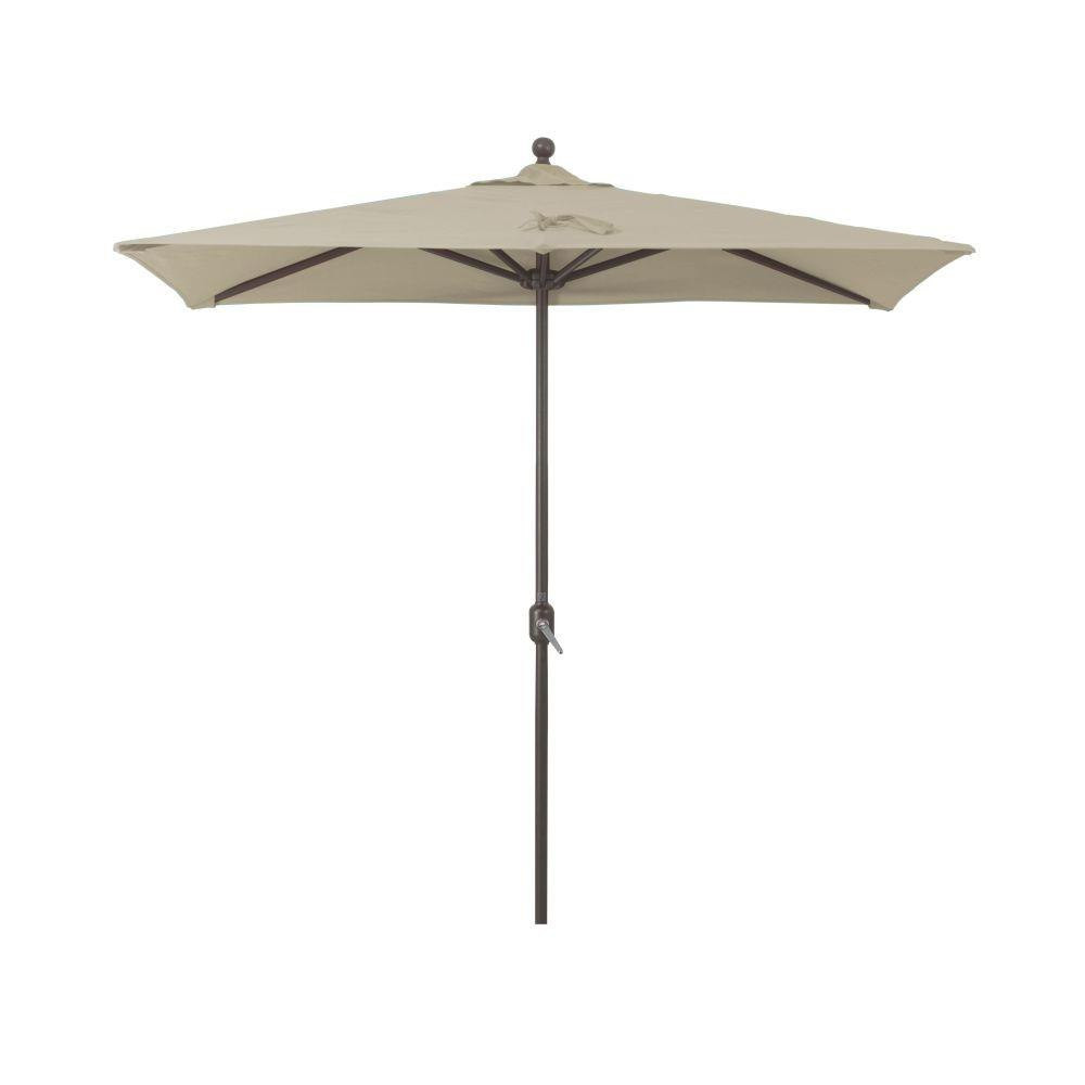 3.5 x 7 Foot Aluminum Crank Lift Rectangle Market Umbrella by Galtech - 772