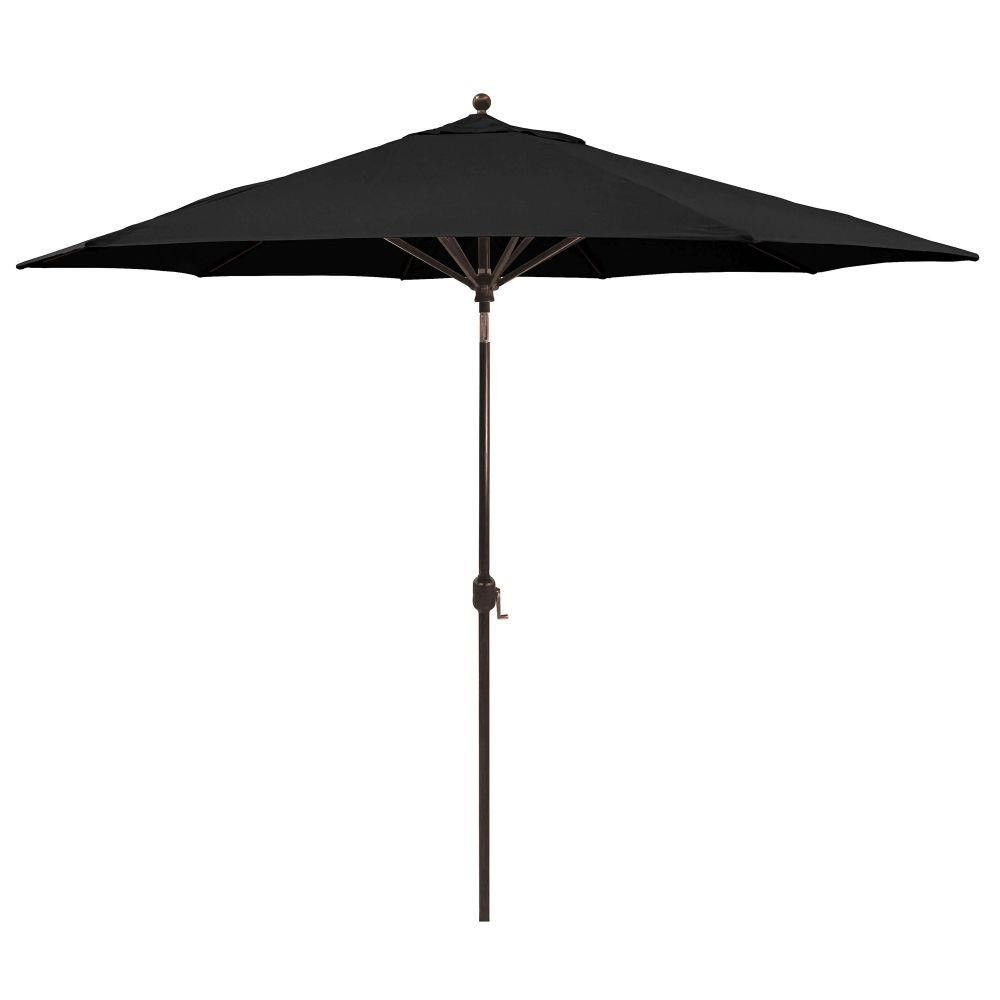 Deluxe 11 Foot Aluminum Crank Lift Octagon Market Umbrella by Galtech - 789