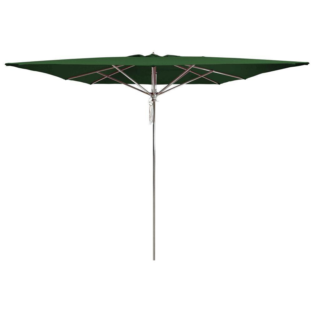 10 Foot Aluminum Pulley Lift Square Market Umbrella by Galtech - 792
