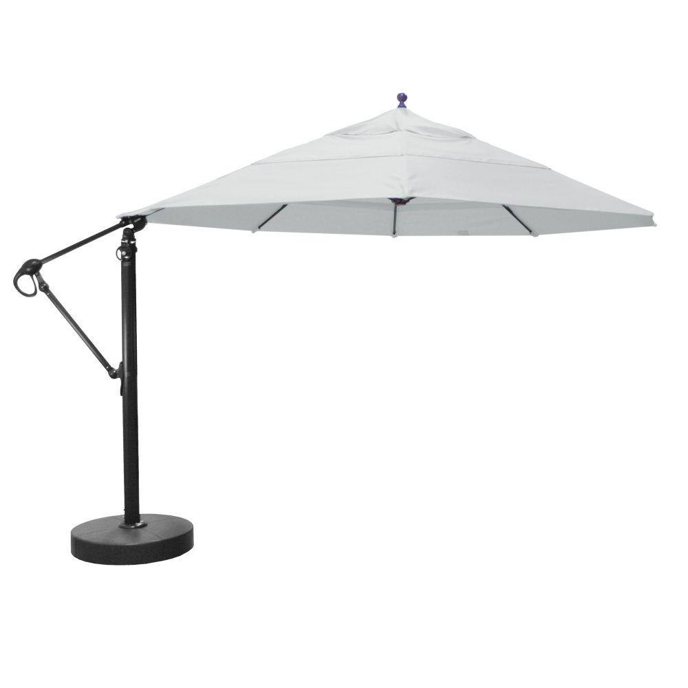 13 Foot Aluminum Manual Lift Round Cantilever Umbrella by Galtech - 899