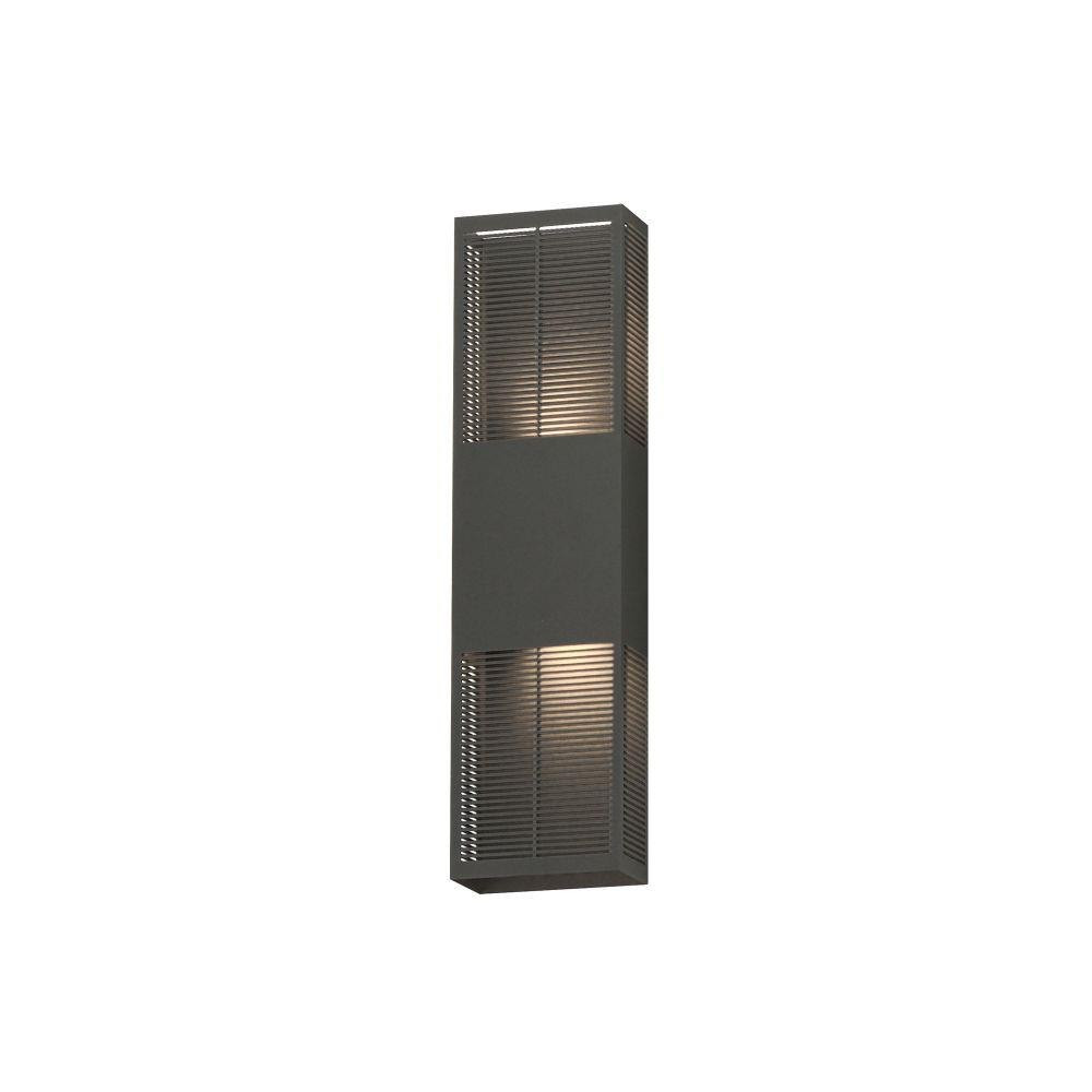 Grate 12W 2 LED Outdoor Wall Mount 24 Inch Tall and 6.25 Inch Wide by ET2 - E30394