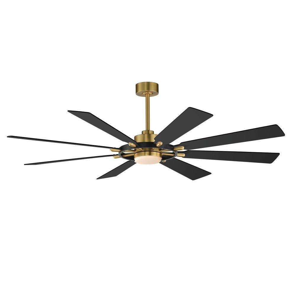 Helm Ceiling Fan with Light Kit 20.75 Inch Tall and 72 Inch Wide by Maxim - 88878