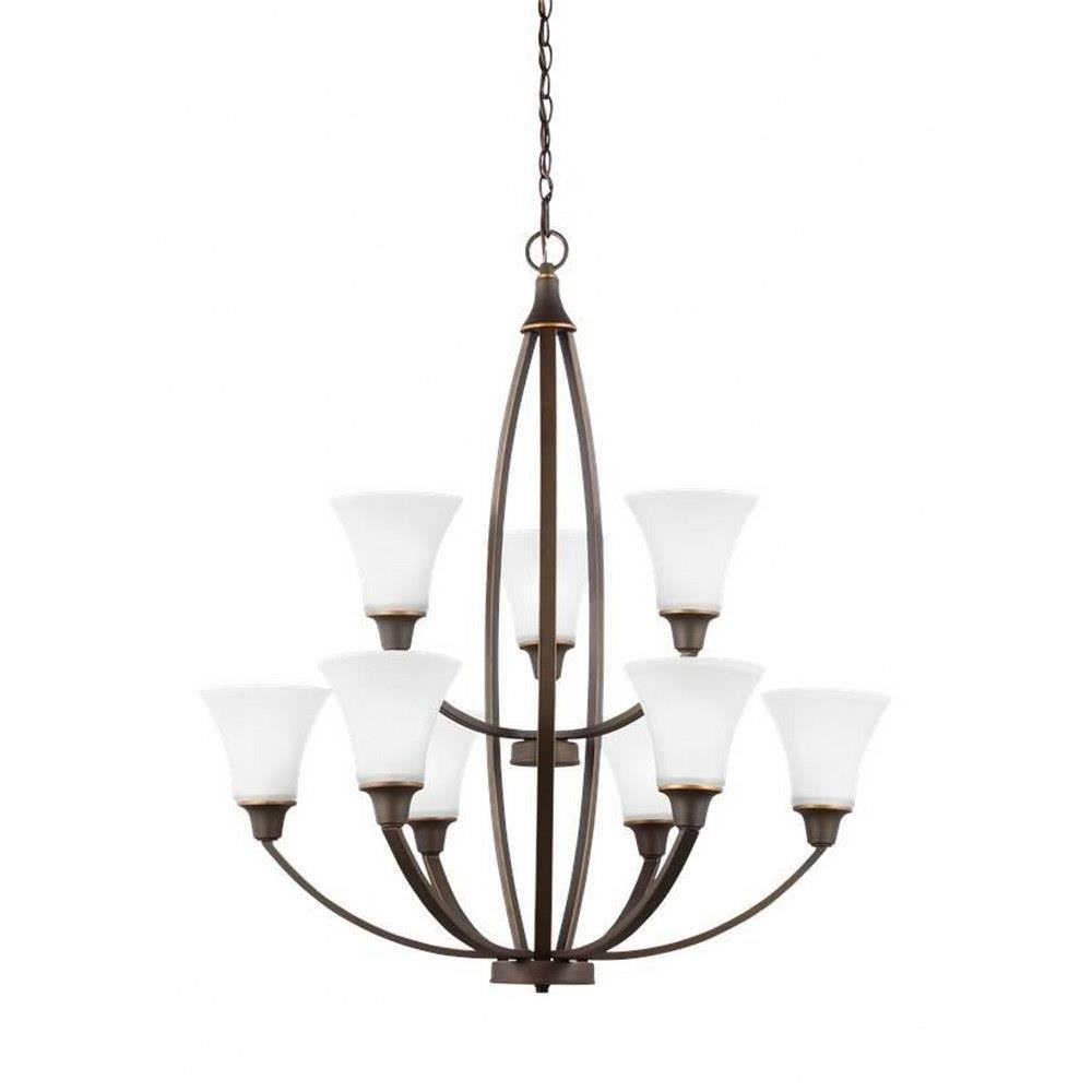 Bowling Green Hawthorns - Nine Light 2-Tier Chandelier - 73-BEL-1795740