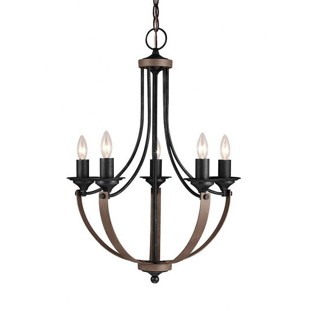 Traditional Five Light Chandelier - 73-BEL-1636678
