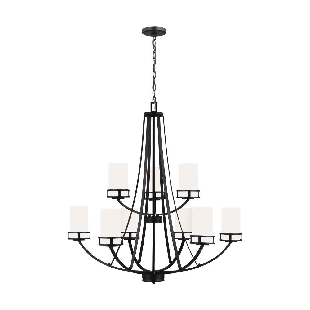 Craftsman Farmhouse Nine Light Chandelier - 73-BEL-4169546