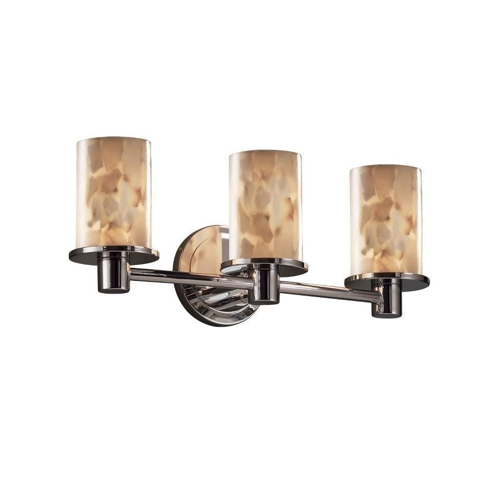 Alabaster Rocks Rondo 3 Light Vanity Light by Justice Design - ALR-8513-10