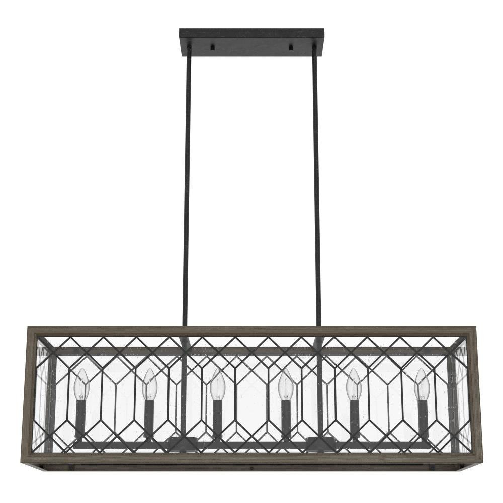 Chevron 6 Light Oversized Linear Chandelier by Hunter - CH6_1937_CH
