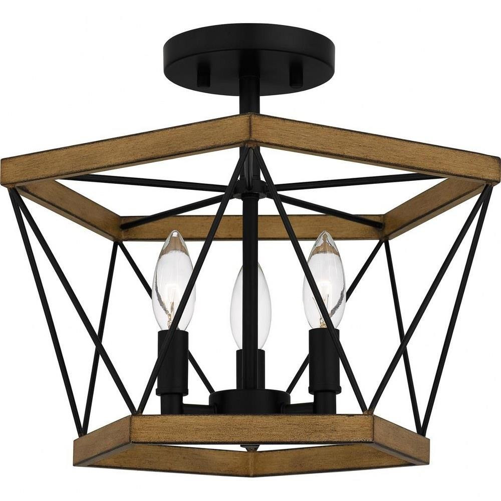 Nazer Close 3 Light 15 Inch Wide Semi Flush Mount by Bailey Street Home - 71-BEL-4926085