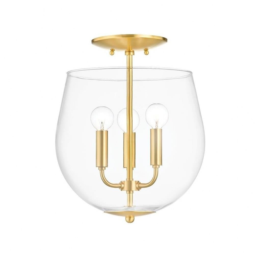 Banbury Causeway 3 12.5 Inch Wide Semi Flush Mount by Bailey Street Home - 735-BEL-4623830