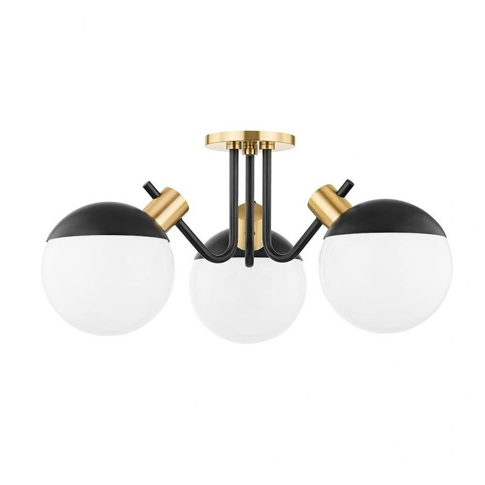 Bristol View 12W 3 LED 23 Inch Wide Semi Flush Mount by Bailey Street Home - 735-BEL-4623919