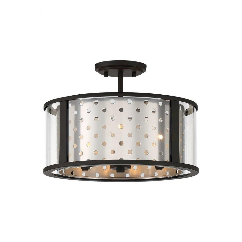 Factory Estate 3 Light Semi Flush Mount by Bailey Street Home - 79-BEL-4534026