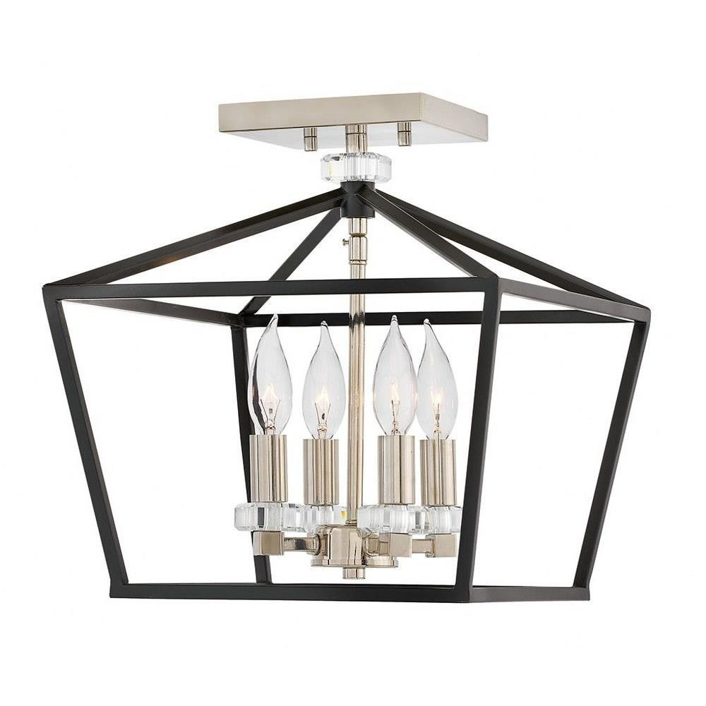 Haydon Fairway 4 Light 13 Inch Wide Semi Flush Mount by Bailey Street Home - 81-BEL-2760304